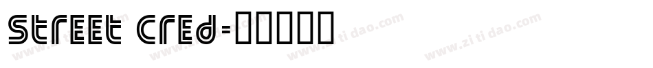 Street Cred字体转换